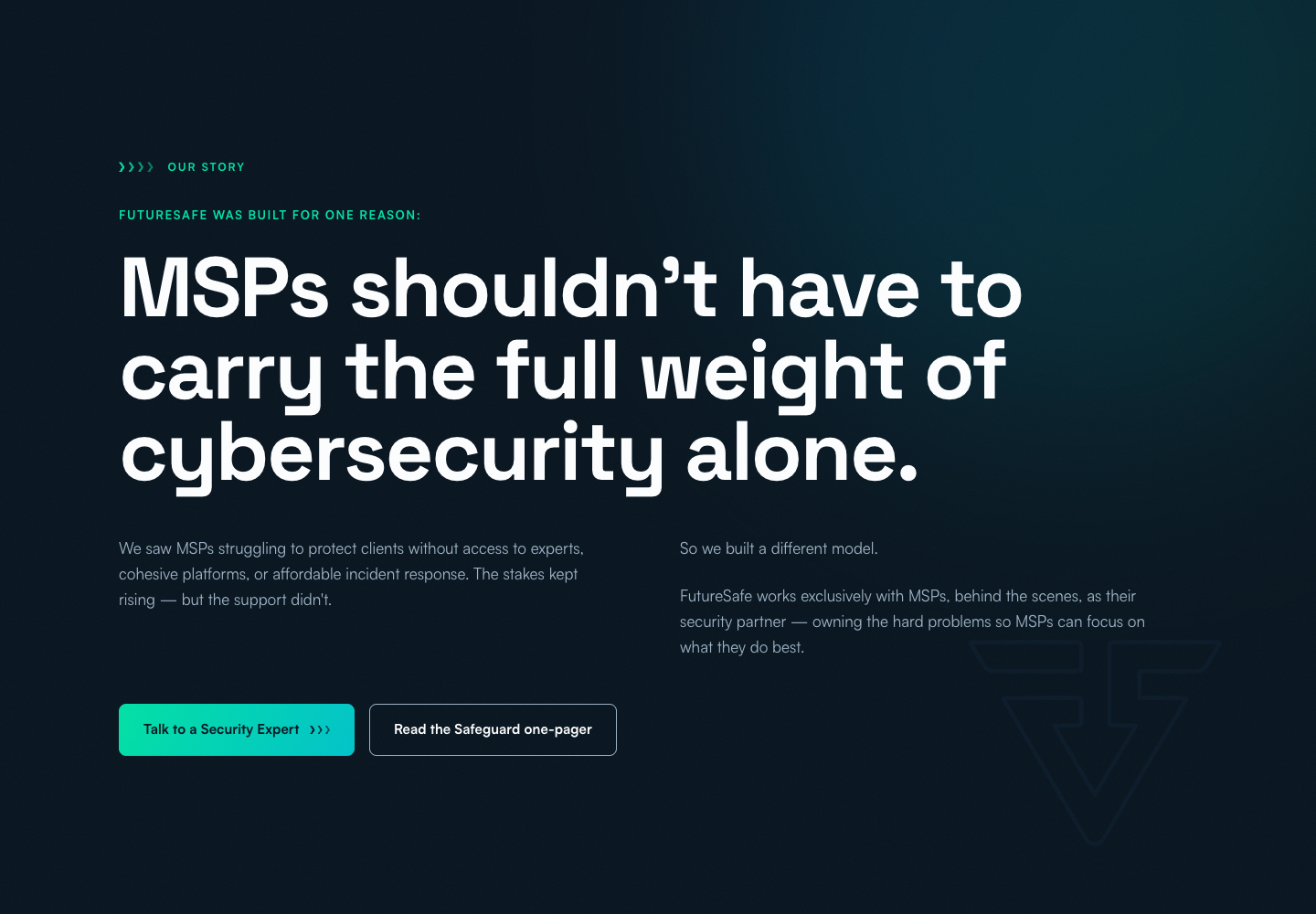 MSPs shouldn't have to carry the full weight of cybersecurity…