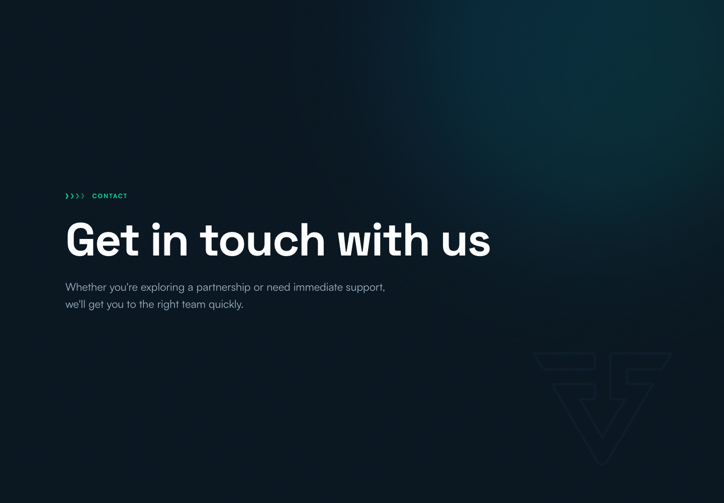 Get in touch with us