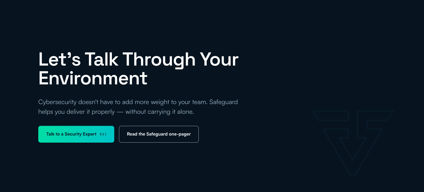 Let's Talk Through Your Environment